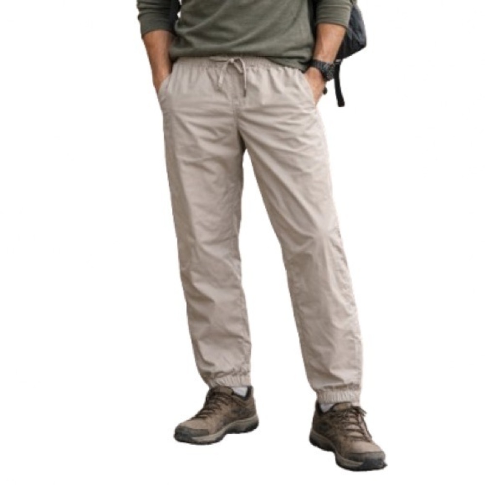 Garment Company men’s Beige weatherproof performance Hiking pants- jogger zip